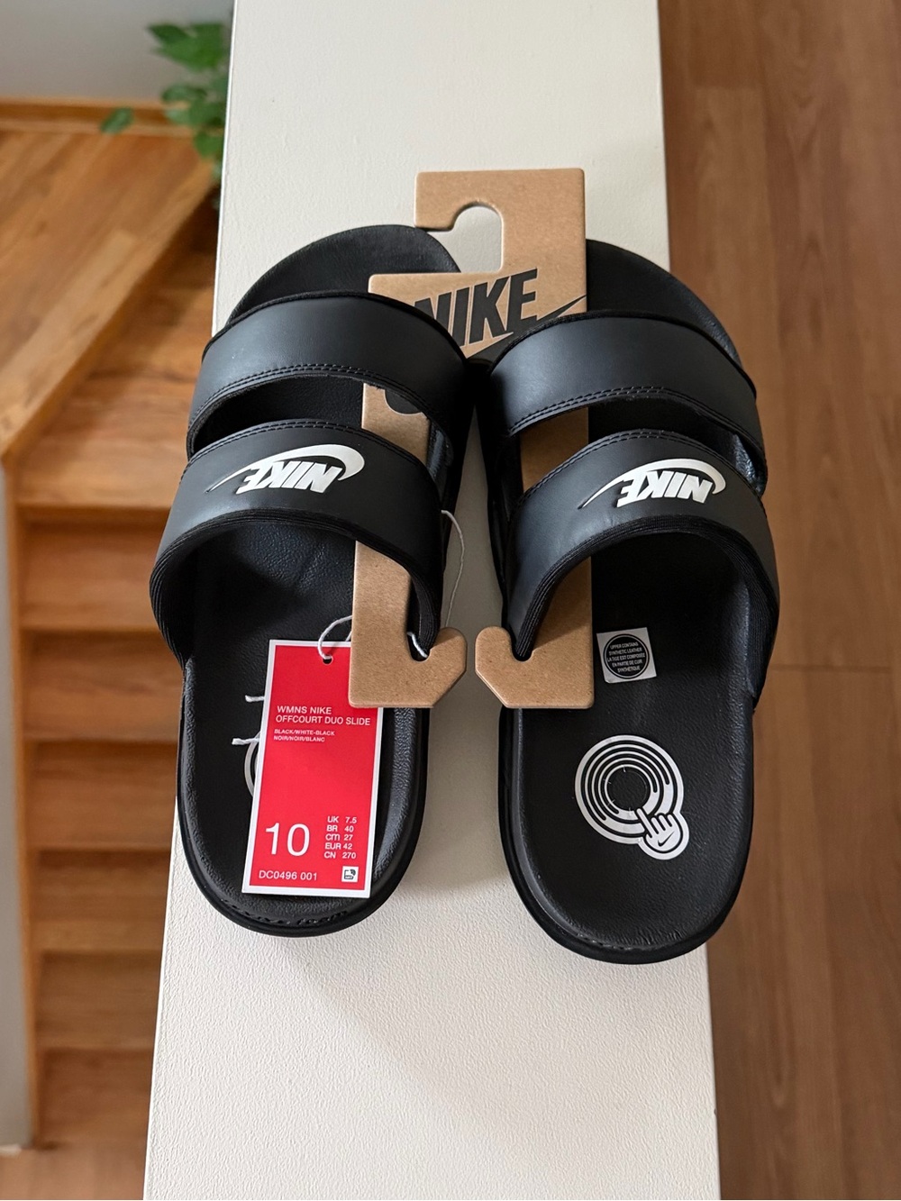 Brand new “Nike”(off court duo slide)slippers for women.Size-10,color-black 🖤 - Picture 4 of 8